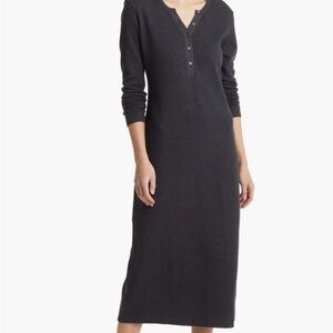 Caslon Charcoal Long Sleeve Dress